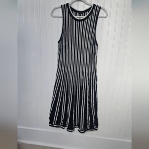 Black and White Striped Dress